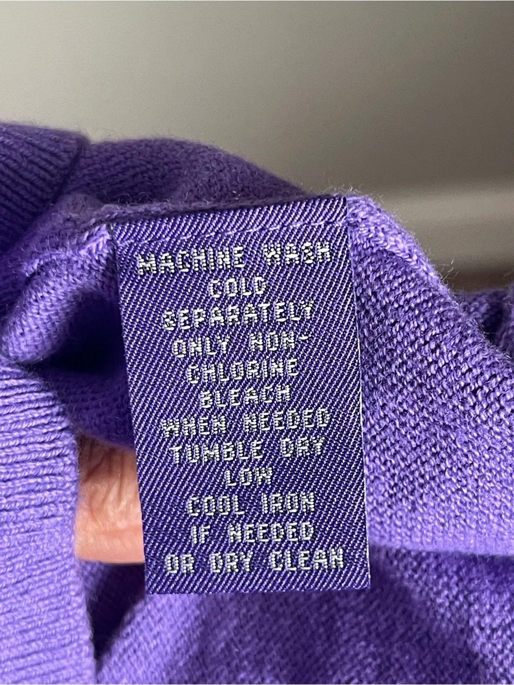ALAN FLUSSER | Violet Purple Silk Cashmere Cotton Knit V-neck Sweater Sz XXL